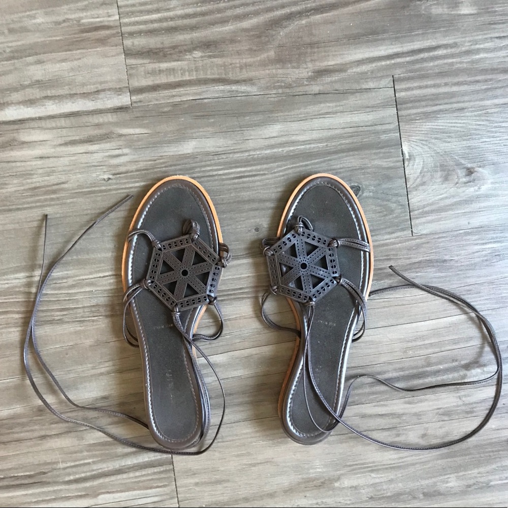 Amalfi Strappy Lace Up Leather Sandals